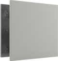 Vooraanzicht, frameless RAL 9016 wit