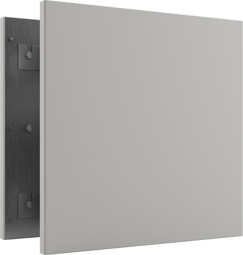 Vooraanzicht, frameless RAL 9016 wit