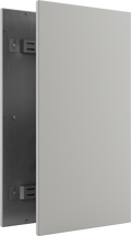 Vooraanzicht, frameless RAL 9016 wit