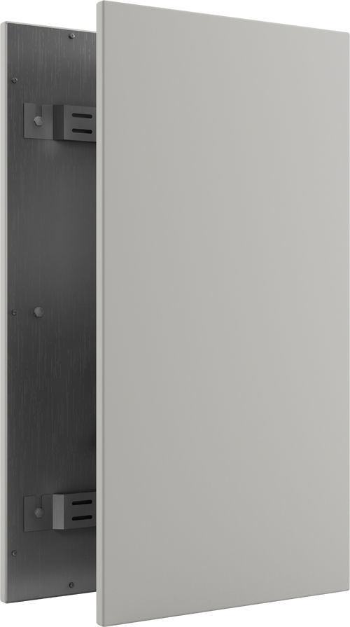 Vooraanzicht, frameless RAL 9016 wit