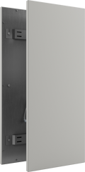 Vooraanzicht, frameless RAL 9016 wit