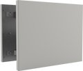 Vooraanzicht, frameless RAL 9016 wit