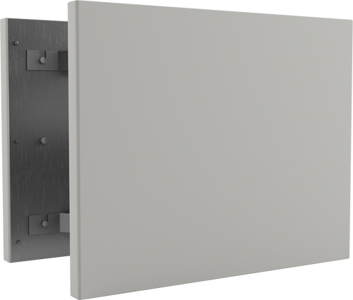 Vooraanzicht, frameless RAL 9016 wit
